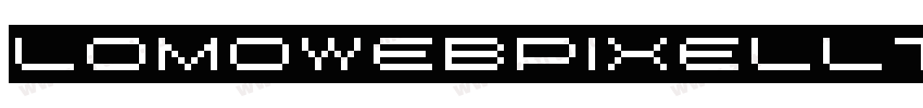 LomoWebPixelLTStd 4字体转换